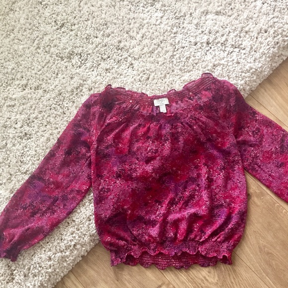 Ann Taylor Tops - Sheer [Loft By Ann Taylor] Off The Shoulder Blouse